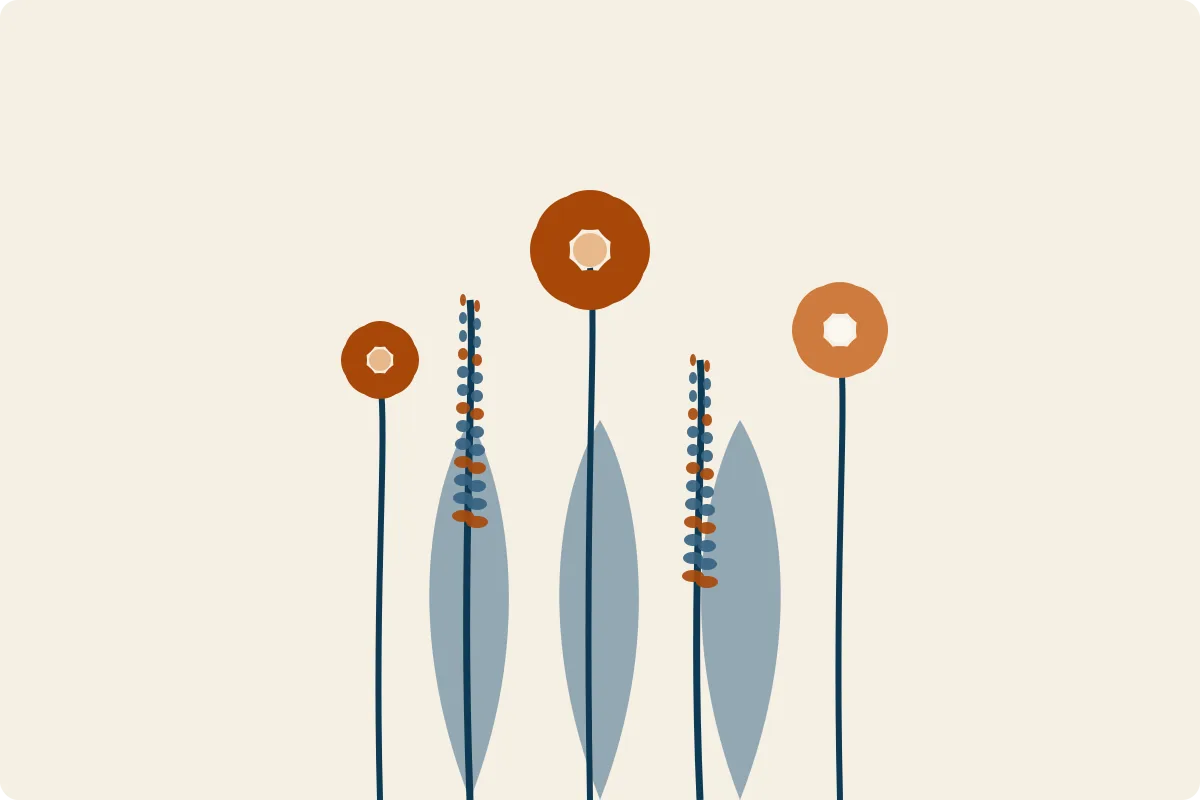 Native wildflowers in bloom, evoking renewal.